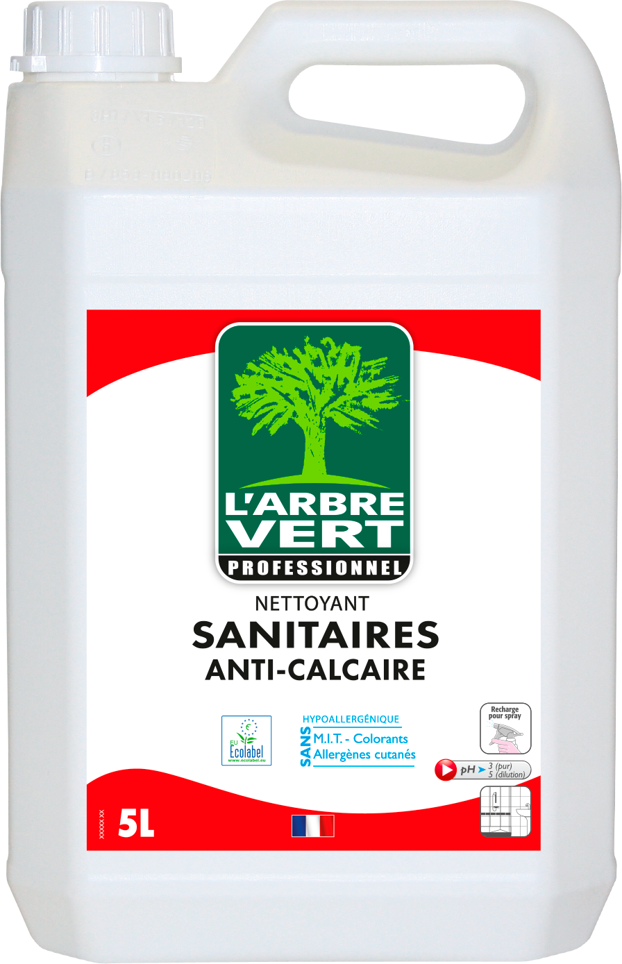 Image de Nettoyant sanitaires anti-calcaire - Hypoallergénique - 5L