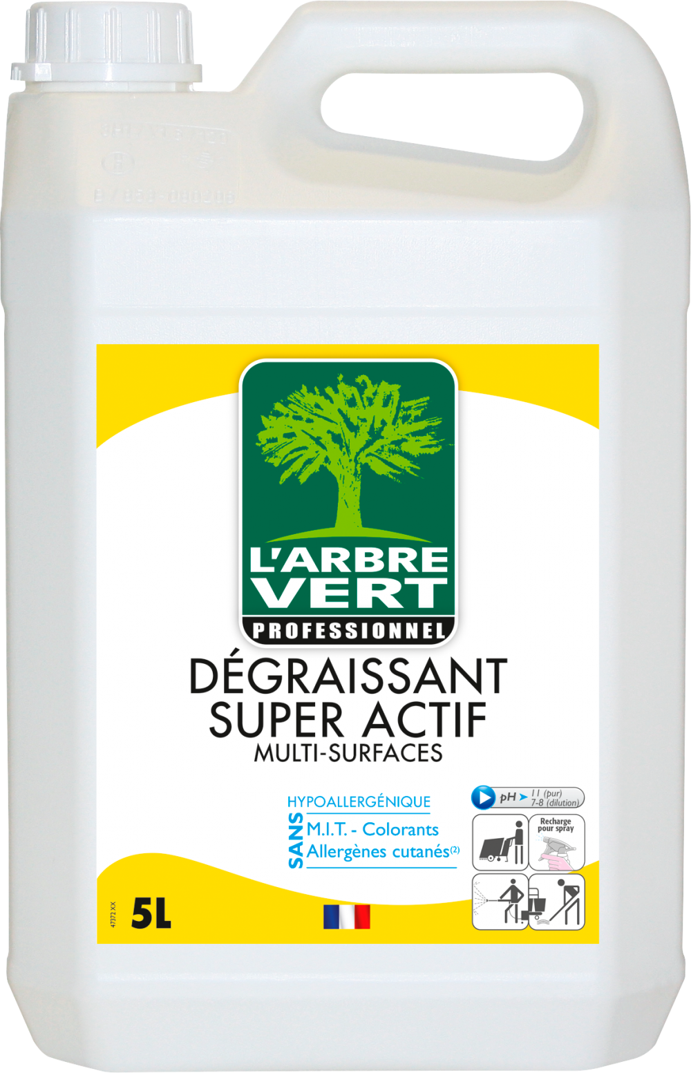 Image de Dégraissant Super actif multi-surfaces - Hypoallergénique - 5 L